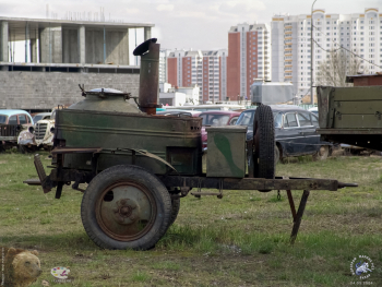Военно-полевая кухня. Фотография.