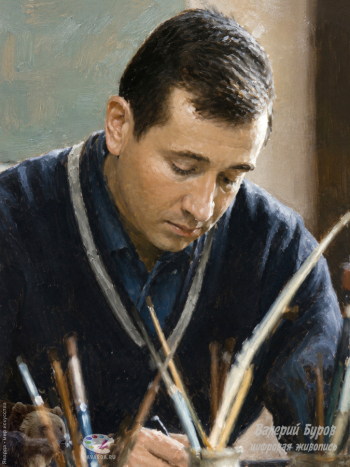 Буров Валерий Александрович. Портрет Власова Бориса Васильевича. Цифровая живопись. 2026. Авторское собрание.