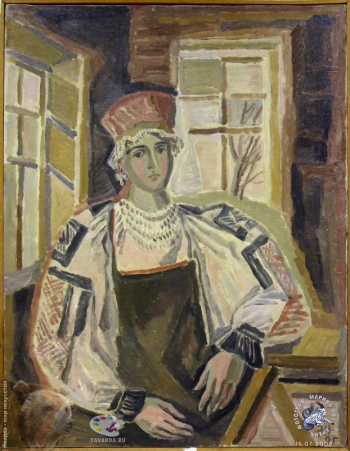 В русском костюме. А.Васильцова.