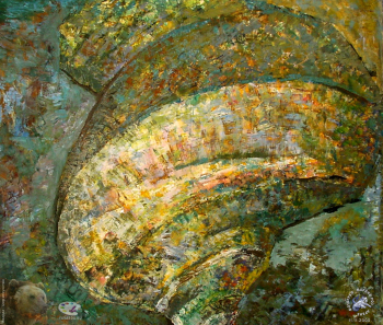 Королёва Розалия Ивановна. Раковина. Бумага, масло. 1950-е. Частное собрание.