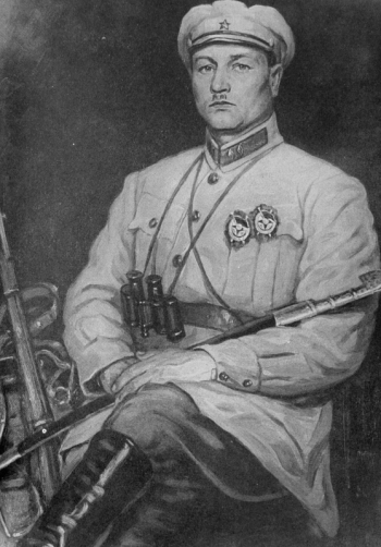 Струнников Николай Иванович. Комдив М.А.Демичев. Холст, масло. 1927. Местонахождение картины неизвестно.