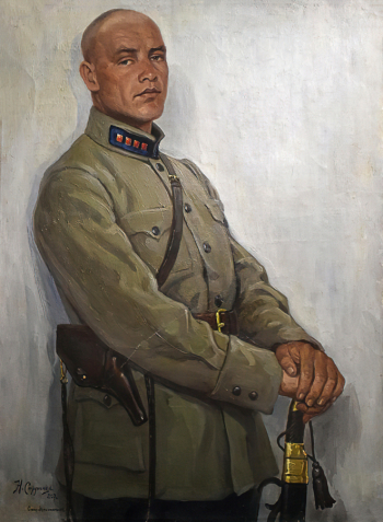 Струнников Николай Иванович. Портрет командира А.Л.Зубова. Холст, масло. 121х89. 1927. Центральный музей Вооруженных Сил Российской Федерации.