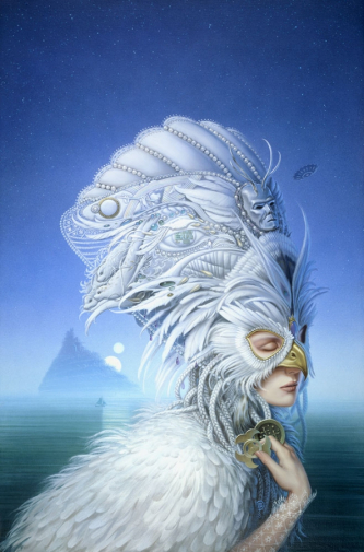 Майкл Уэлан. Снежная королева. Холст, акрил. 1988. Частное собрание.