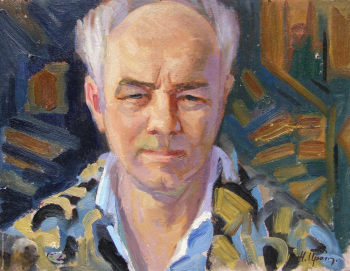 Прокопенко Николай Васильевич. Автопортрет. Картон, масло. 30х40. 1960-е. Частное собрание.