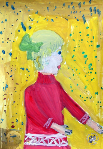Широбокова Вера. Алла. Бумага, гуашь. 2001. Авторское собрание.