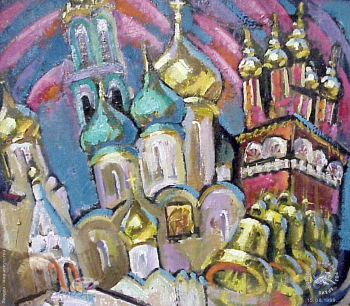 Куц Николай Константинович. Русские звоны. Холст, масло. 1990-е. Собрание семьи художника.
