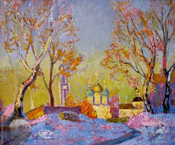 Куц Николай Константинович. Зима. Холст, масло. 1990-е. Собрание семьи художника.