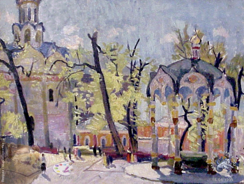 Куц Николай Константинович. Старые деревья. Холст, масло. 1990-е. Собрание семьи художника.