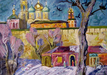 Куц Николай Константинович. Купола. Холст, масло. 1990-е. Собрание семьи художника.