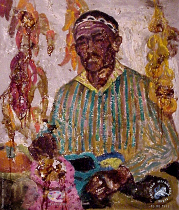 Куц Николай Константинович. Восточный портрет. Холст, масло. Собрание семьи художника.