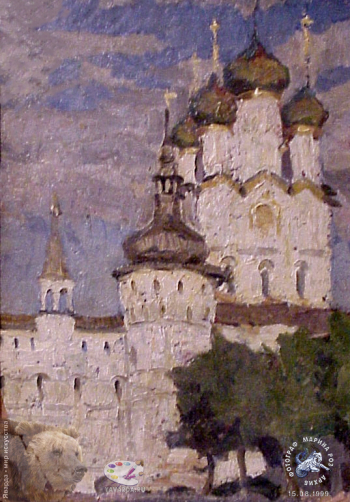 Куц Николай Константинович. Храм. Холст, масло. 1990-е. Собрание семьи художника.