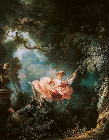 Жан Оноре Фрагонар. Качели. Холст, масло. 81х64. 1767-1768. Собрание Уоллеса.