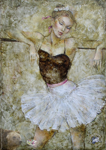 Кети Бетлемидзе. Отдых. Холст, масло. 50х35. 2001. Частное собрание.