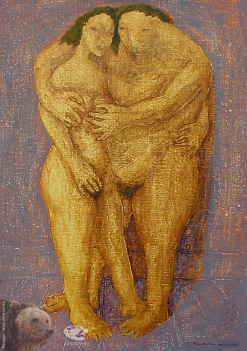 Гаго (Гагик Чтчян). Двое. Холст, масло. Частное собрание.