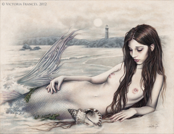Виктория Францес. Плач океана. Иллюстрация. 2012.