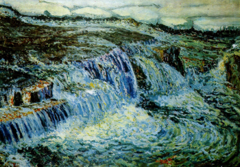 Судейкин Сергей Юрьевич. Водопад. Холст, масло. 1900-1905. Николаевский художественный музей имени В.В.Верещагина.