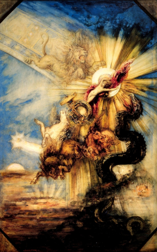 Гюстав Моро. Фаэтон. Бумага, акварель. 99х65. 1878. Лувр.