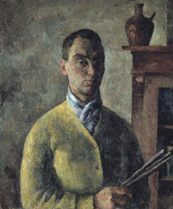 Фальк Роберт Рафаилович. Автопортрет в жёлтой блузе. Холст, масло. 100х83. 1924. Государственный Русский музей.