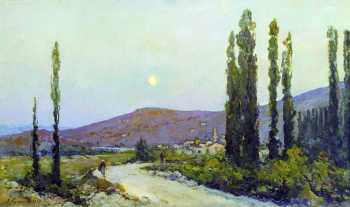 Куприн Александр Васильевич. Беасальская долина. Крым. Холст, масло. 80х138. 1937. Государственная Третьяковская галерея.