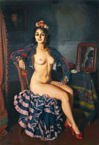 Игнасио Сулоага-и-Сабалета. Августина Отеро. Холст, масло. 1936. Музей Сулоага.