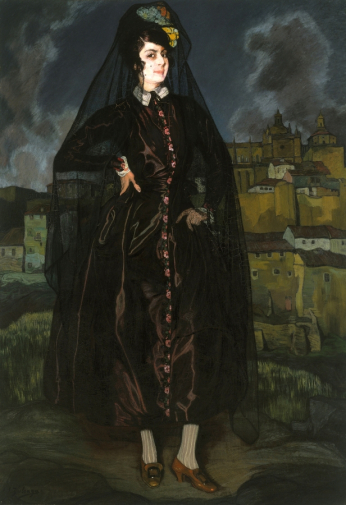 Игнасио Сулоага-и-Сабалета. Портрет Аниты Рамирез. Холст, масло. 190х130. 1915. Бруклинский музей.
