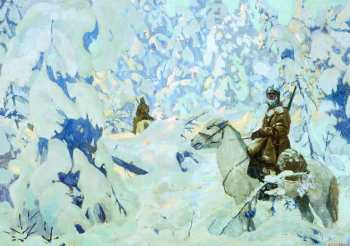 Рылов Аркадий Александрович. На страже. Холст, масло. 85х118. 1931. Государственный Русский музей.