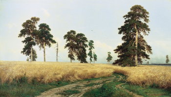 Шишкин Иван Иванович. Рожь. Холст, масло. 107х187. 1878. Государственная Третьяковская галерея.