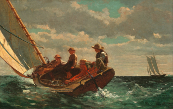 Уинслоу Хомер. Попутный ветер. Холст, масло. 61х97. 1873-1876. Национальная галерея искусства (Вашингтон).