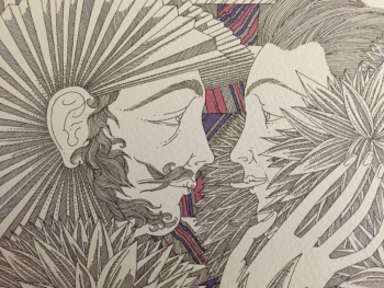 Вольфганг Хуттер. Двое. Бумага, литография. 1985. Частное собрание.
