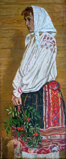 Аня в народном костюме