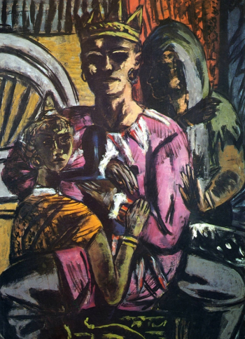 Макс Бекман. Король. Холст, масло. 135х100. 1934-1937. Сент-Луисский художественный музей.