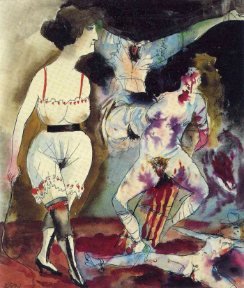 Отто Дикс. Мечта садиста. 1913. Местонахождение картины неизвестно.