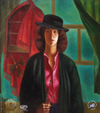 Цигаль Татьяна Владимировна. Птица улетела. Холст, масло. 100х80. 1990. Авторское собрание.