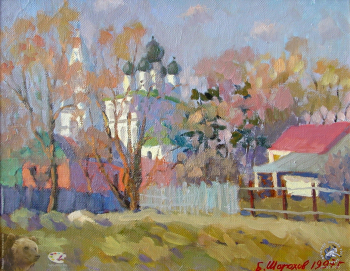 Шорохов Евгений Васильевич. Апрельское Солнце. Холст, масло. 35х45. 1997. Авторское собрание.