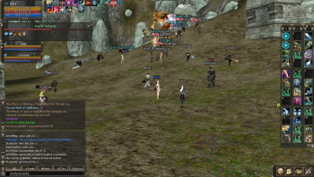 Lineage II (`Линейка` и L2). Группа игроков убивает сильного противника