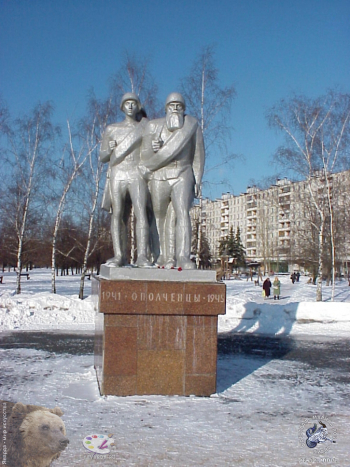 Монумент `Ополченцы Москвы`. Фотограф Марина Роз.