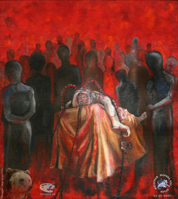 Dark-сюрреализм - Перевоплощения разума. Павел Ляхов. Shadows of the Past. Холст, масло. 73,5х81. 2004.