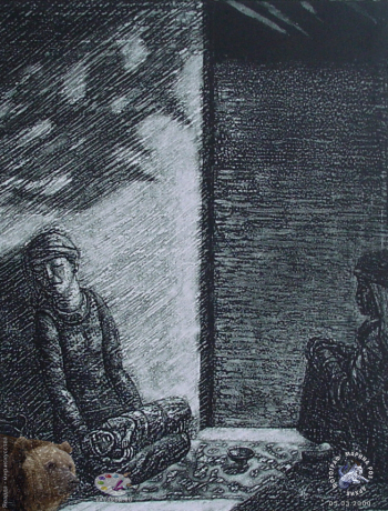 Выставка в Челюхе, 2000. Работа в экспозиции выставки 3