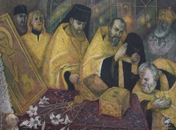 Выставка в Челюхе, 2000. Работа в экспозиции выставки 26