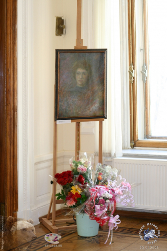 Посвящение. 2007.. Автопортрет и цветы