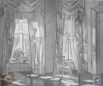 Выпускники станковой графики МГАХИ. Новоселова А.Ю. Серия `Чистый понедельник`. Офорт. 1998.