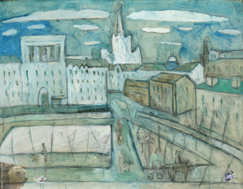 Вера Баева. Арт Салон ЦДХ, 2013.. Мои Патрики. Холст, масло. 70х90. 2001.