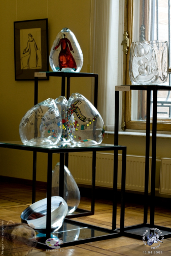 Савельева Любовь Ивановна. 2009.. Композиция работ художественного стекла