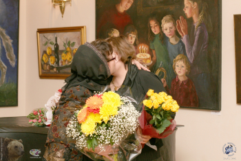 Выставка `Простые вещи. Живопись`. 2010.. Елена Пелевина и Мария Переяславец