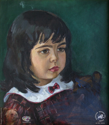 Простые вещи. Живопись. 2012.. Ксюша. Холст, масло. 40х33. 2002.