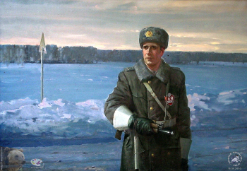 Олег Леонов. 200-лет МВД.. Смутное время. Холст, масло. 150х120. 1994.