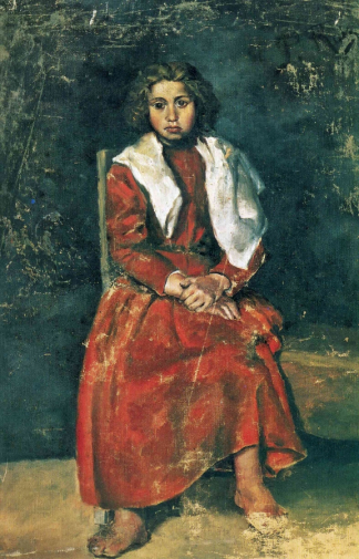 Пабло Пикассо. Босая девочка. Холст, масло. 75х50. 1895. Музей Пикассо (Париж).
