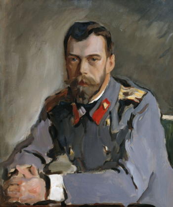 Серов Валентин Александрович. Портрет императора Николая II. Холст, масло. 71х58. 1900. Государственная Третьяковская галерея.