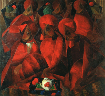 Волков Александр Николаевич. Гранатовая чайхана. Холст, масло. 105х116. 1924. Государственная Третьяковская галерея.