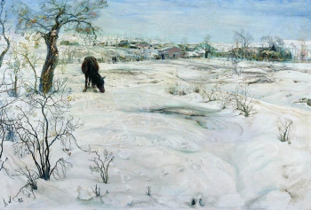 Бродский Исаак Израилевич. Зима. Холст, масло. 102х151. 1930-е. Севастопольский художественный музей имени М.П.Крошицкого.